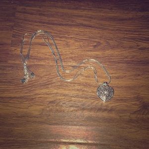 Brighton floral heart locket necklace NWOT